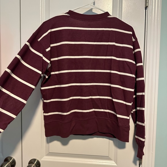So Maroon Striped Pullover - Picture 3 of 3